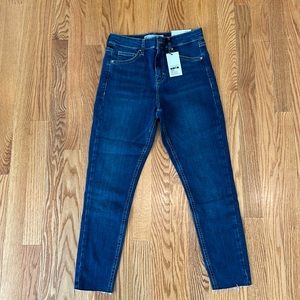 Women’s Blue TopShop Moto brand Jamie Jeans size W28 L28, petite